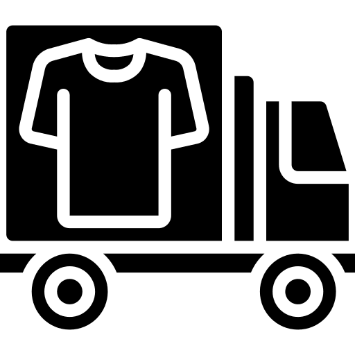 Van automobile clothes van icon