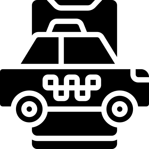 Taxi service transportation application icon