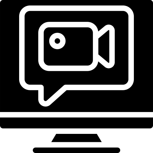 Video call videoconference computer class icon
