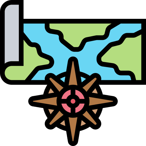 Compass orientation wind rose maps and location icon Compass orientation wind rose maps and location icon
