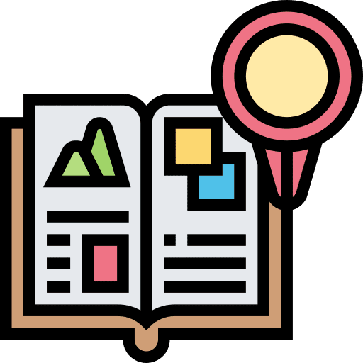 Travel guide guide book tourist book icon