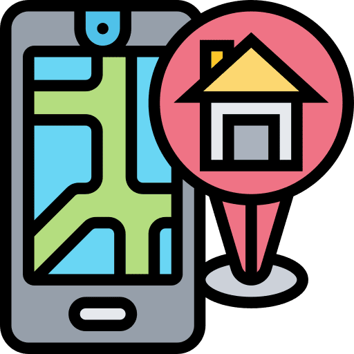 Gps map pointer home location icon Gps map pointer home location icon