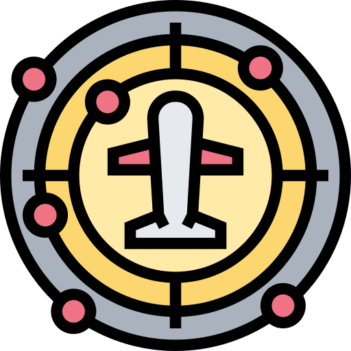 Radar location maps and location transportation icon Radar location maps and location transportation icon
