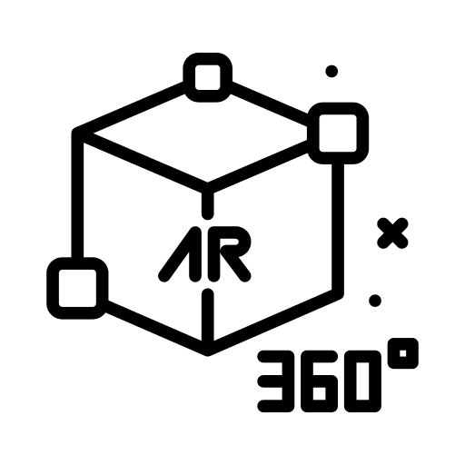 360 360 degrees ar computer icon 360 360 degrees ar computer icon