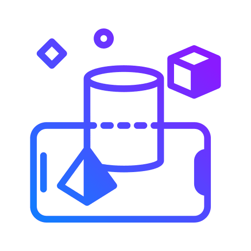 3d shapes computer perspective figure icon