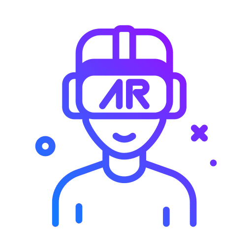 Ar glasses ar glasses helmet virtual reality icon