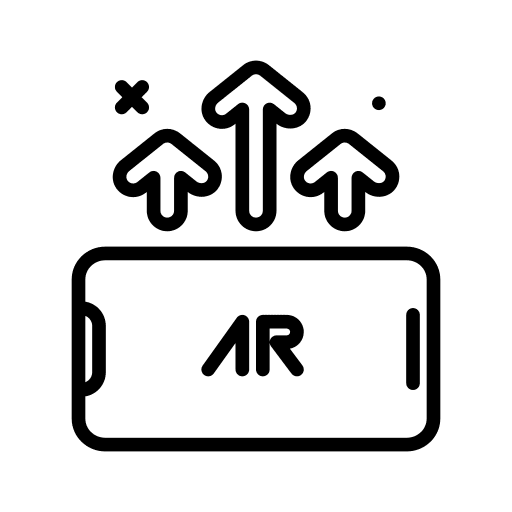 Ar send computer mobile icon Ar send computer mobile icon