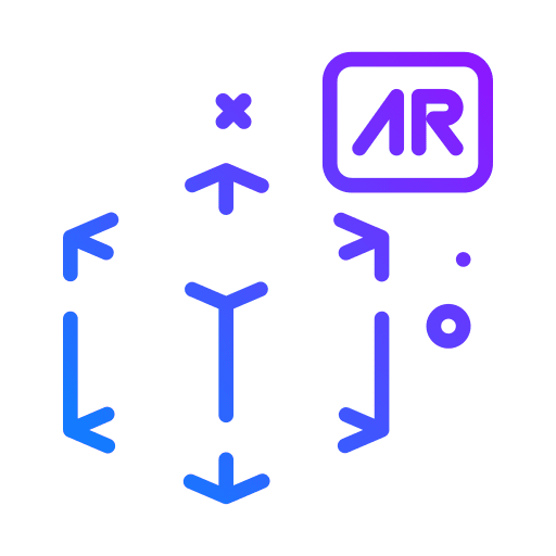 Cube perspective computer simulation icon