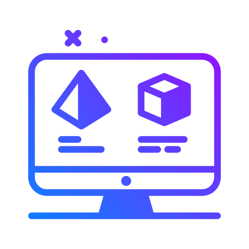 Display shapes mobile 3d shapes icon
