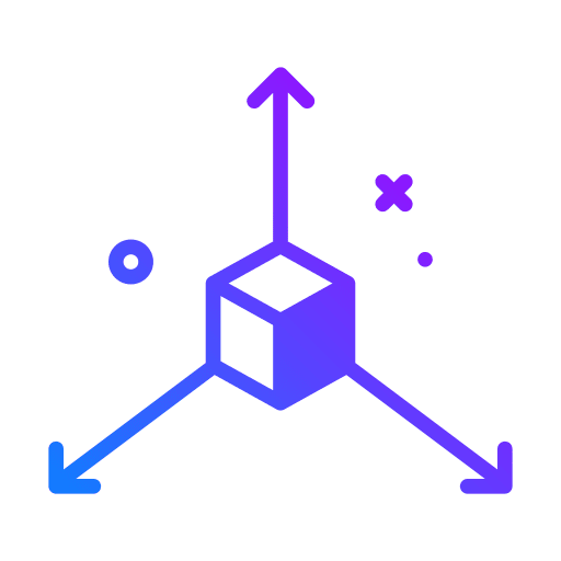 3d shapes cubes figures icon