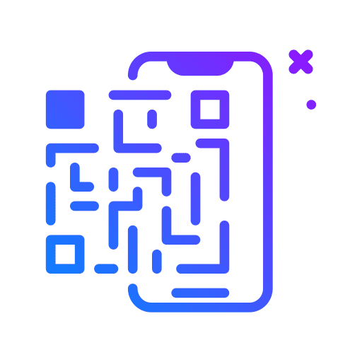 Qr electronics smartphone mobile phone icon Qr electronics smartphone mobile phone icon