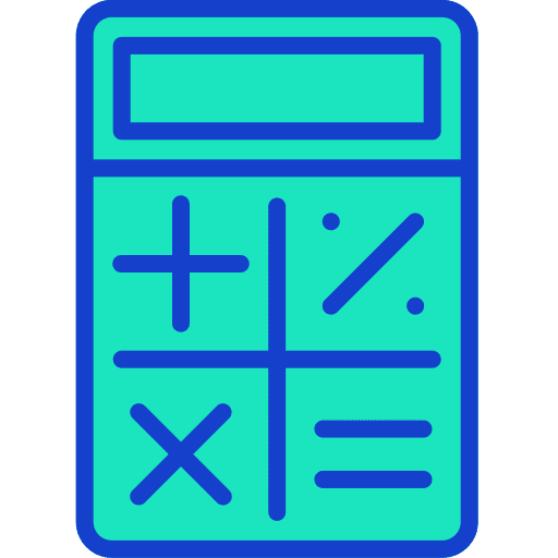 Calculator maths technology education icon