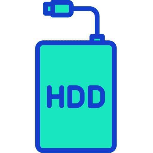 External hard drive external hard drive electronics wire icon