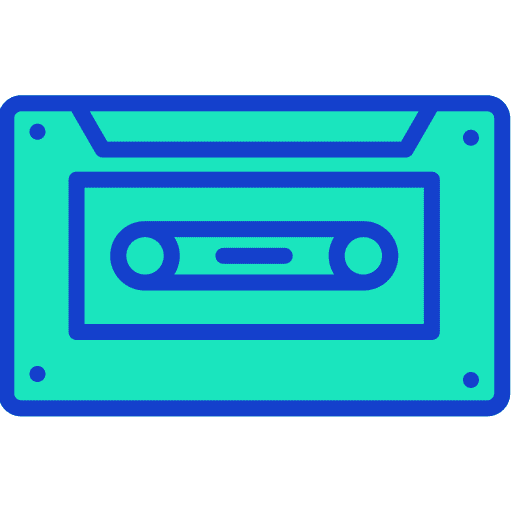 Radio cassette audio radio cassette music player icon