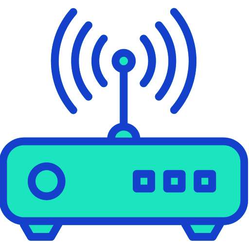 Router wifi signal electronics router device icon