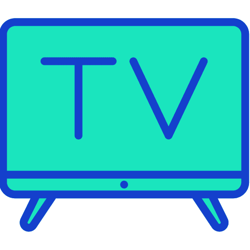 Television screen electronics television icon