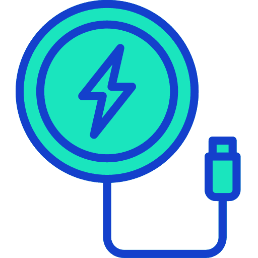 Wireless charger electronics wireless charger battery level icon