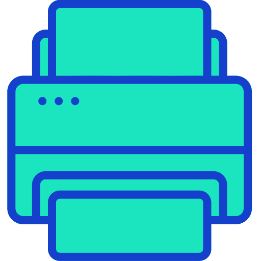 Printer printer paper tools and utensils icon