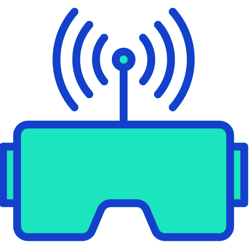 Virtual reality technology augmented reality vr glasses icon