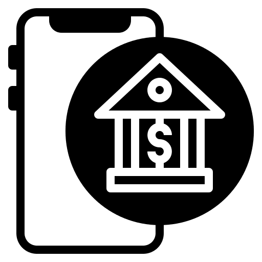 Mobile banking digital money transaction business and finance icon Mobile banking digital money transaction business and finance icon