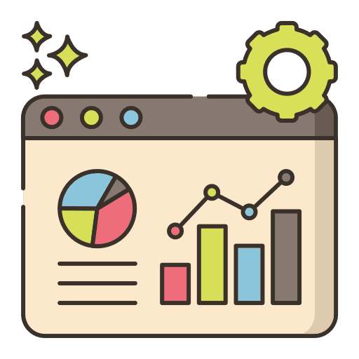 Dashboards gear monitor dashboard icon