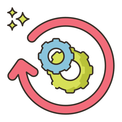 Iteration business and finance iteration methodology icon