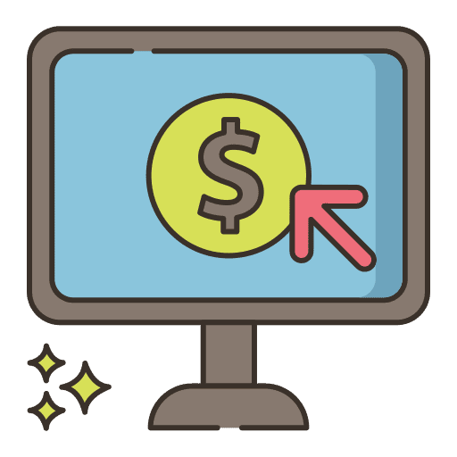 Online service paying online service payment method icon