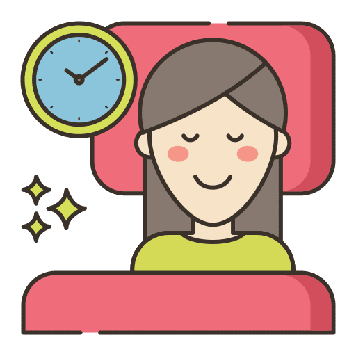 Sleep healthy lifestyle time to sleep wellness icon