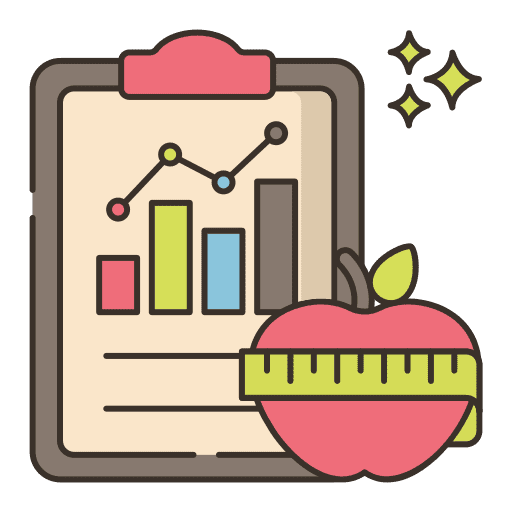 Diet quality assurance apple diet icon