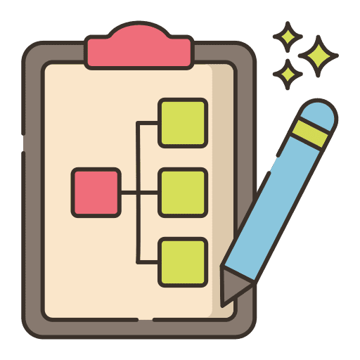 Planning business planning gear icon