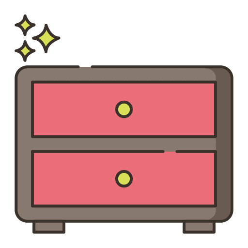Filing cabinet furniture and household file storage icon