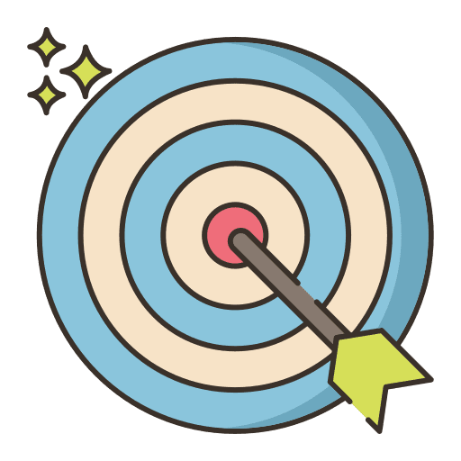 Goal target objective subject icon