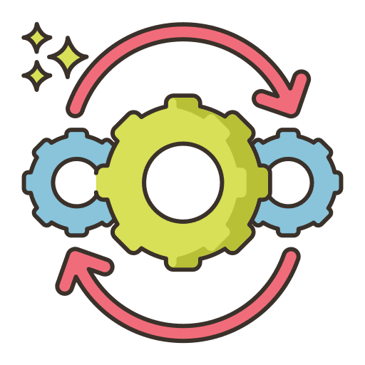 Integration distributed business and finance distribute icon