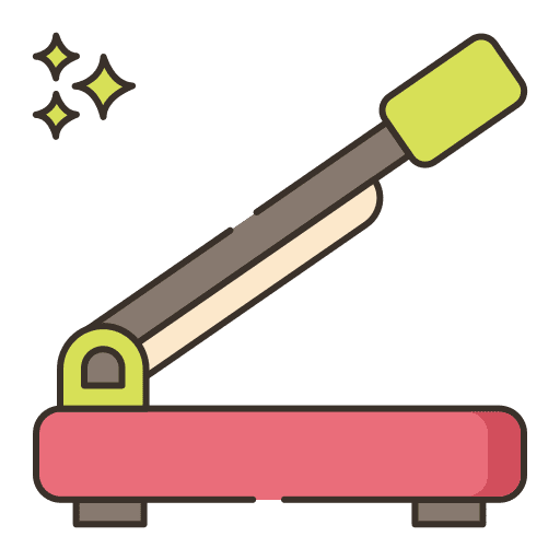 Paper cutter toolbox construction and tools paper cutter icon