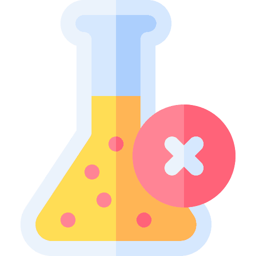 No chemical forbidden prohibition flask icon