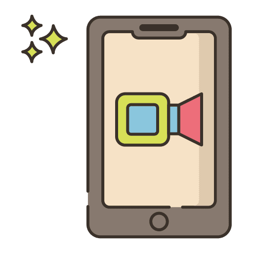 Video conference video call communication communications icon