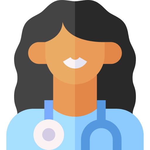 Woman doctor health professions and jobs icon