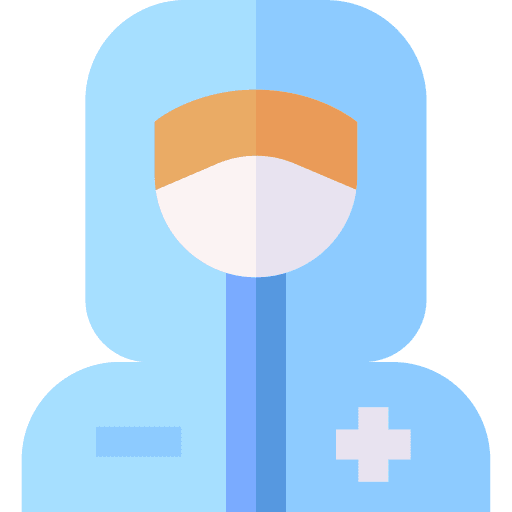 Doctor security protective equipment health icon Doctor security protective equipment health icon