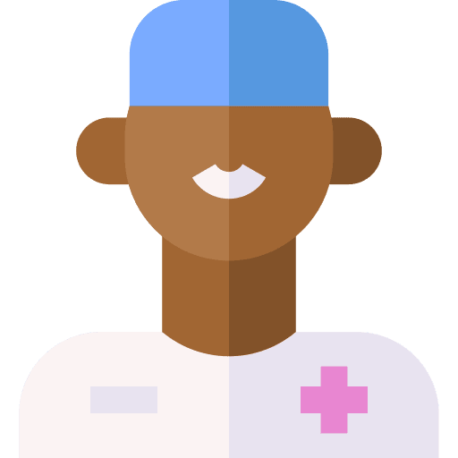 Man doctor avatar health icon Man doctor avatar health icon