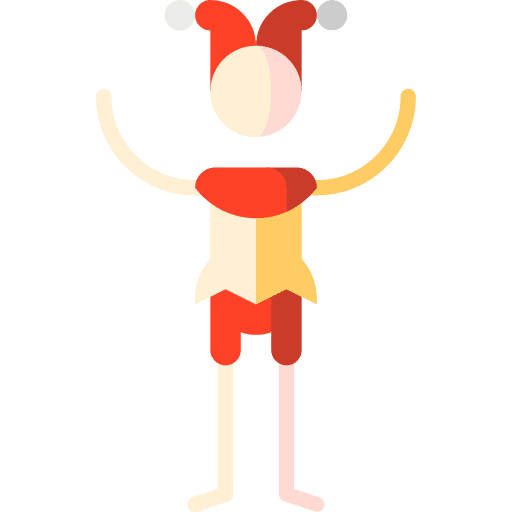 Jester man hat joke icon