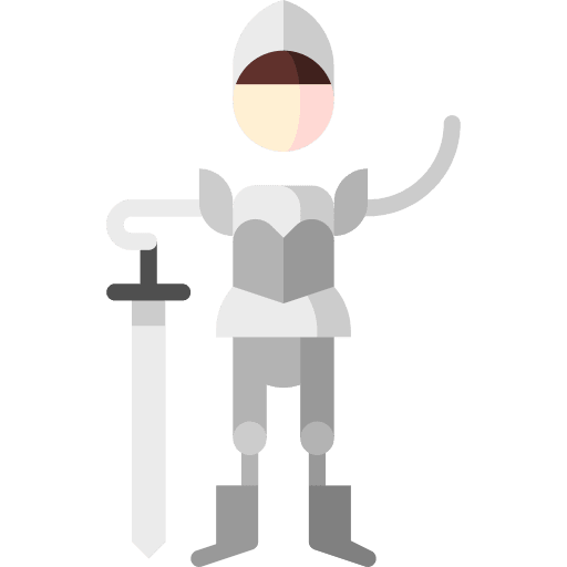 Knight armour people fairy tale icon Knight armour people fairy tale icon