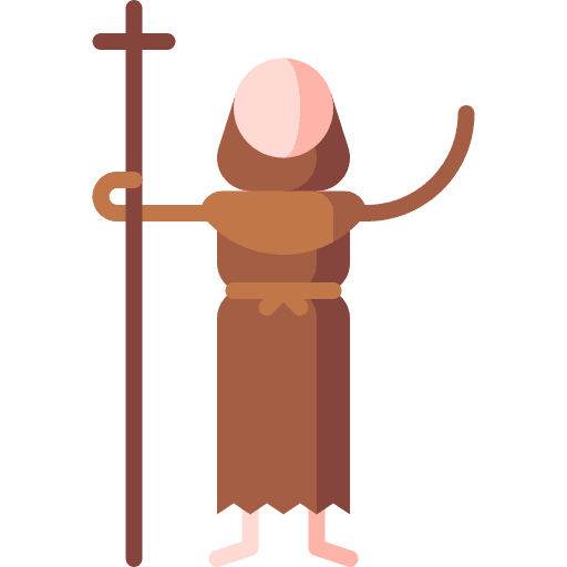 Monk friar religious man icon Monk friar religious man icon
