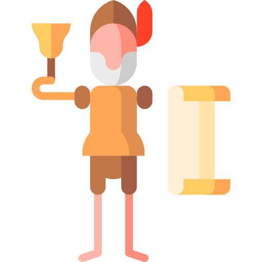 Town crier herald communications people icon