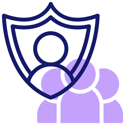 Protection user verified shield icon Protection user verified shield icon