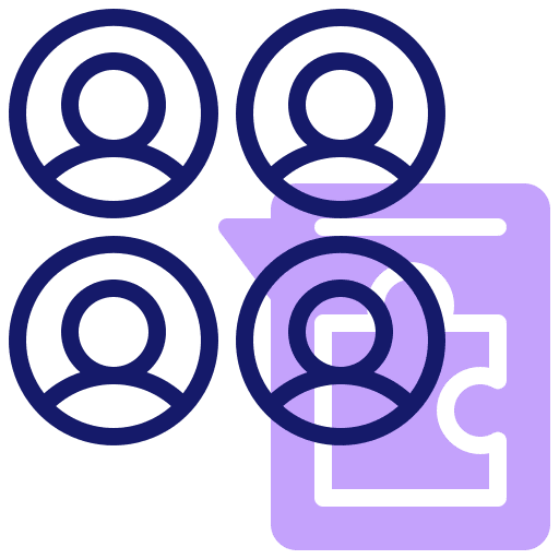 Collaborative discussion teamwork user icon
