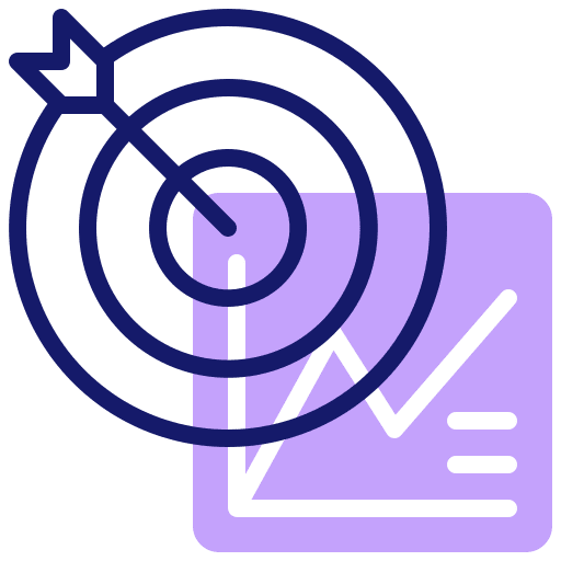 Targeting strategy planning targeting icon
