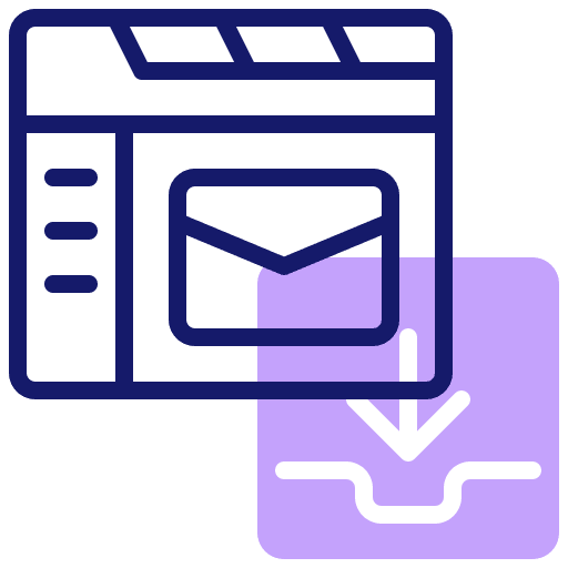 Email multimedia envelope communications icon