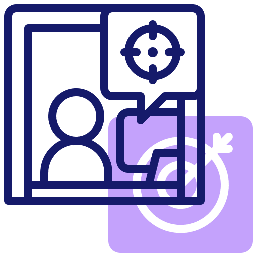 Focus business and finance ability efficiency icon Focus business and finance ability efficiency icon