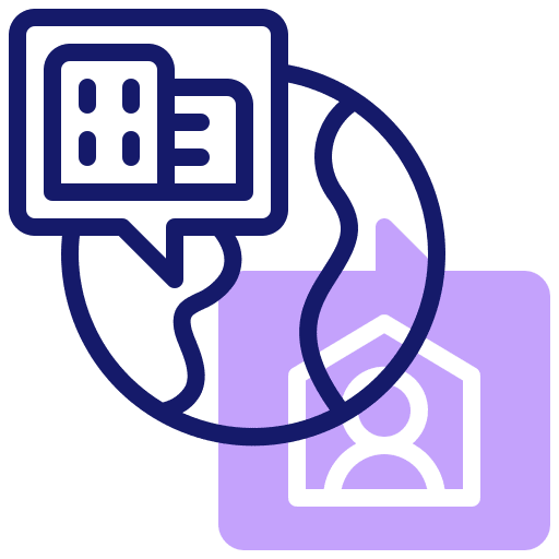Global communication professions and jobs working at home work from home icon Global communication professions and jobs working at home work from home icon
