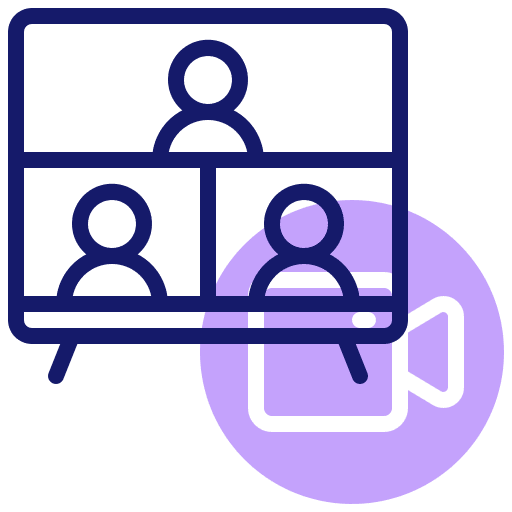 Video call communications videoconference meeting icon Video call communications videoconference meeting icon
